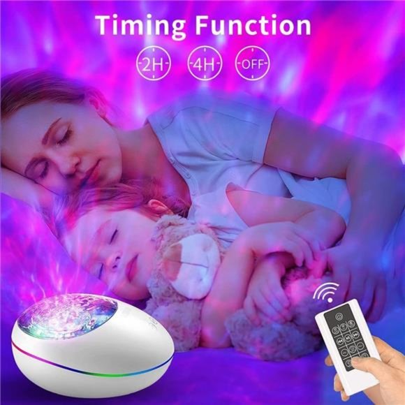 Galaxy Projector StarProjector Dynamic Ocean Wave Projector Lamp-LED Night Light - Picture 5 of 6